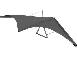 Hang Glider 3D Model preview