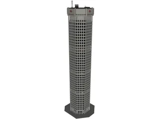 High Tower Building 3D Model preview