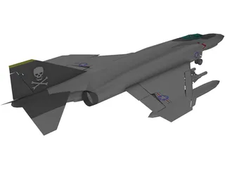F-4 Phantom II 3D Model preview