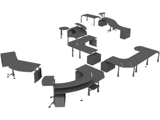 Moving Office 3D Model preview