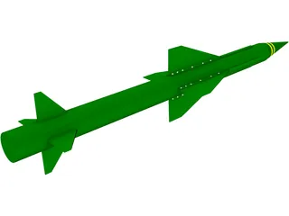 Rapier Missile 3D Model preview