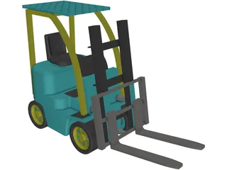 Forklift 3D Model preview