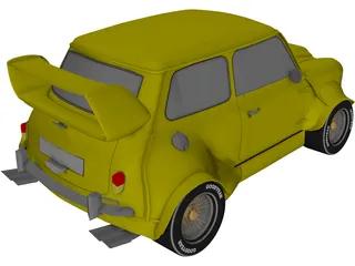Mini Cooper MG4 Rally Car 3D Model preview