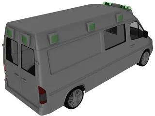 Mercedes-Benz Sprinter Ambulance 3D Model preview