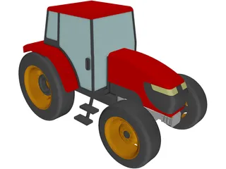 Tractor Kubota 108S 3D Model preview