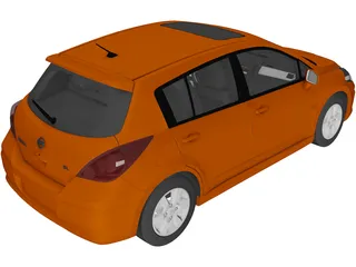 Nissan Versa SL IE (2009) 3D Model preview