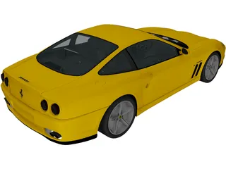 Ferrari 575M Maranello (2002) 3D Model preview