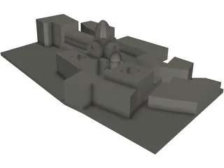 Sibenik Castle 3D Model preview
