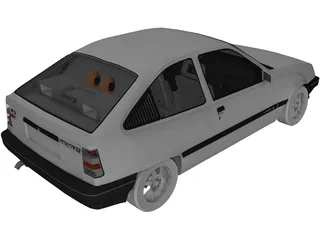 Opel Kadett 3D Model preview