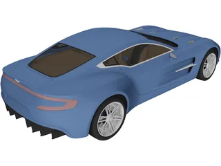 Aston Martin One-77 3D Model preview