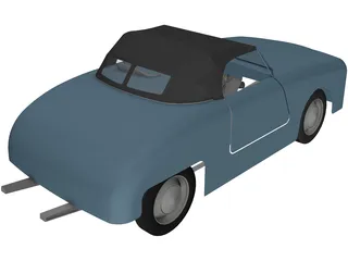 Dyna Kit Car 2CV Based 3D Model preview
