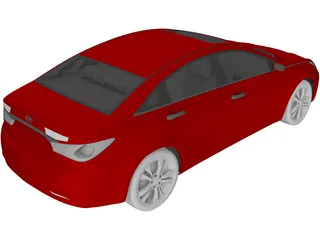 Hyundai Sonata (2011) 3D Model preview