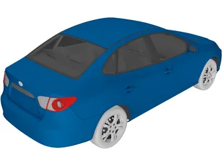 Hyundai Elantra (2011) 3D Model preview