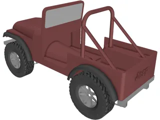 Jeep Renegade 3D Model preview