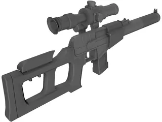VSS Vintorez 3D Model preview