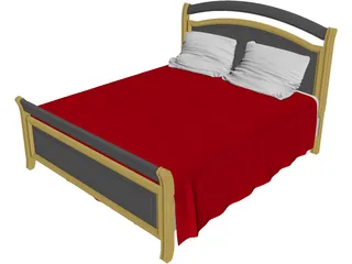 Bed 3D Model preview