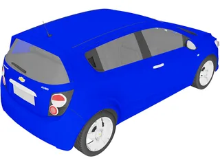 Chevrolet Aveo (2012) 3D Model preview