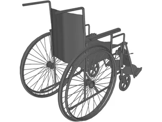 Wheelchair 3D Model preview
