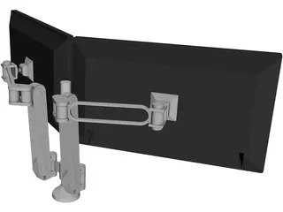 Monitors 3D Model preview