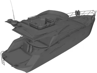 Sealine T52 Kristeff Yacht 3D Model preview