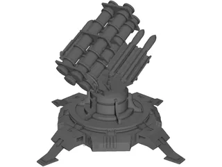 Landbase Missile Launcher 3D Model preview