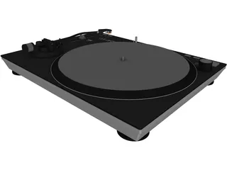 Record Turntable 3D Model preview