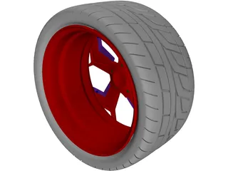 Lamborghini Reventon Rim 3D Model preview