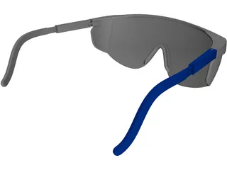 Safety Glasses 3D Model preview