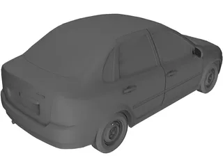 Lada Kalina 1.6 3D Model preview