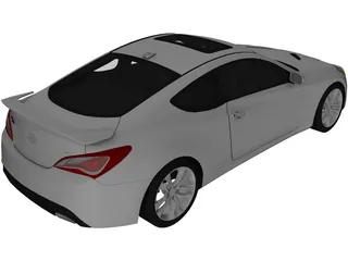 Hyundai Genesis Coupe (2012) 3D Model preview