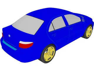 Toyota Vios 3D Model preview