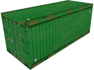 Container 20ft 3D Model preview