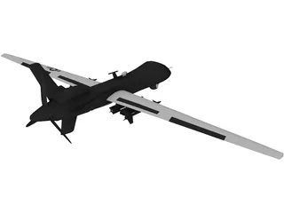 General Atomics MQ-9 Reaper UAV Drone 3D Model preview