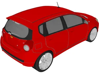 Chevrolet Aveo LT (2011) 3D Model preview