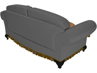 Sofa Classic Design 3D Model preview