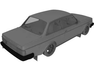 Volvo 242 Turbo (1976) 3D Model preview