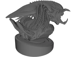 Predator Bust 3D Model preview