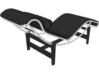 Le Corbusier LC4 3D Model preview