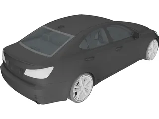 Lexus IS350 3D Model preview