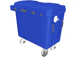 Trash Box 3D Model preview