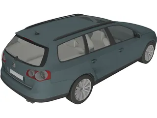 Volkswagen Passat Variant (2006) 3D Model preview