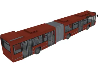 Volvo Bus Double 3D Model preview
