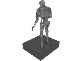 T800 Endoskeleton 3D Model preview