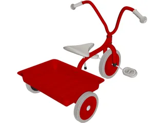 Tricycle Child 3D Model preview