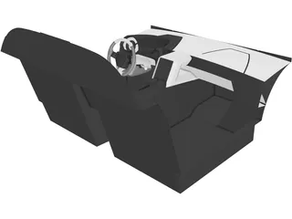 SSC Tuatara Interior (2012) 3D Model preview
