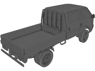 Kia K2700 Double Cab 3D Model preview