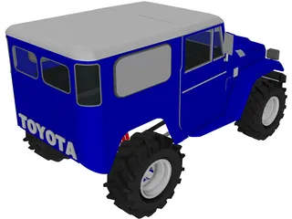Toyota FJ40 Offroader (1980) 3D Model preview