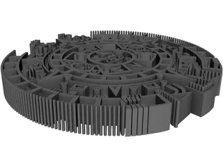Mayan Calendar 3D Model preview