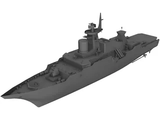 Gepard Ship 3D Model preview
