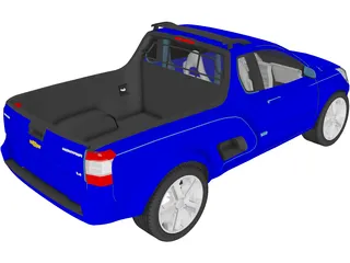 Chevrolet Montana 3D Model preview